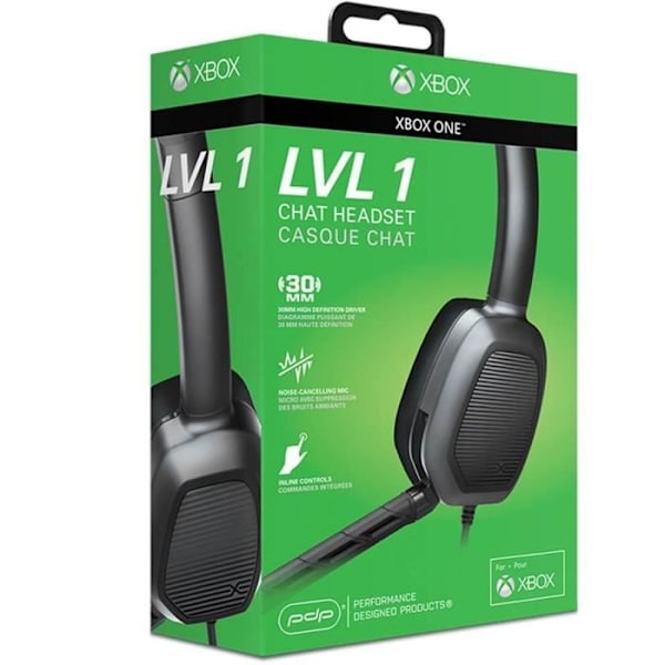 PDP Afterglow Gaming Headset Chat LVL1 Monaural för Xbox One