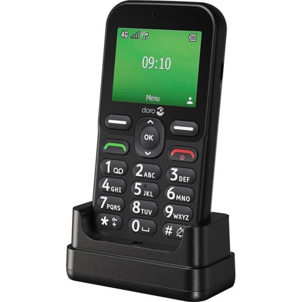 Mobiltelefon Doro Leva E10 2,4” 4G Nano SIM Svart