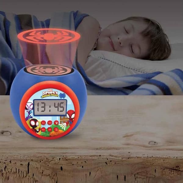 Alarm Clock Projector Spidey och hans fantastiska vänner BLÅ