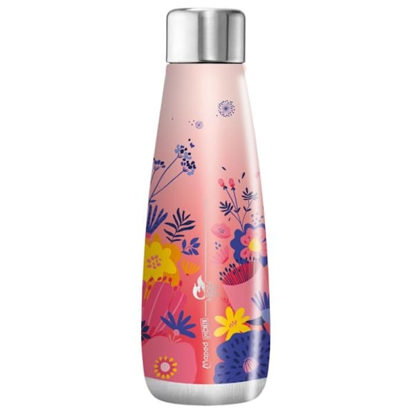 Isolerad flaska 500 ML - Maped Picnik - Vattentät flaska - Färger Blommor