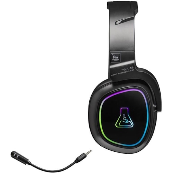 Trådlöst spelheadset - The G-Lab - KORP PROMENTHIUM - Mikrofon - RGB - PC/PS4/Xbox One - Svart Svart