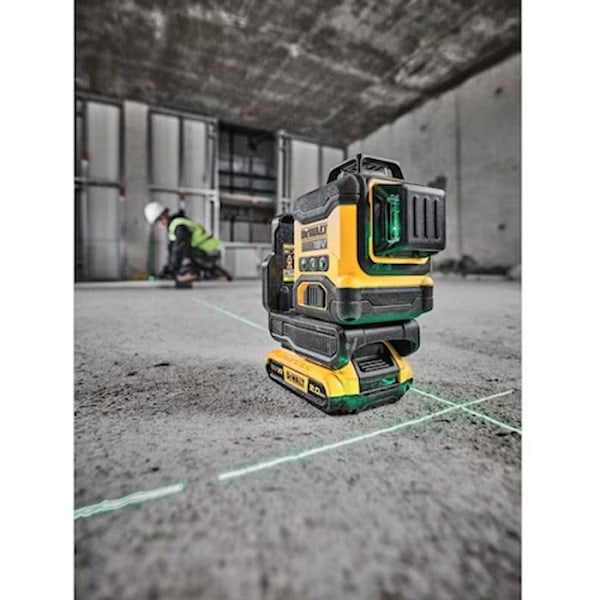 DEWALT grön multi-line laser 3x360° 18V 2Ah - DCLE34031D1-QW