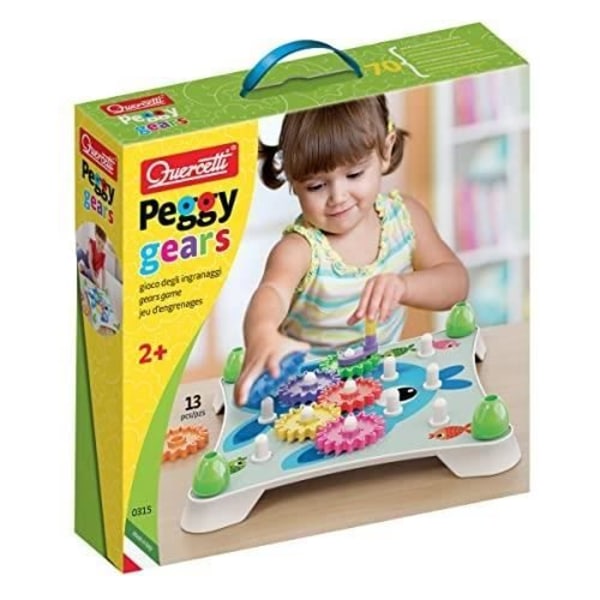 Peggy Gears växelsats - QUERCETTI - 0315 - 7 flerfärgade växlar - för barn från 3 år och uppåt Flerfärgad