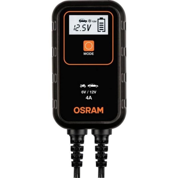 OSRAM - Batteriladdare - BATTERYcharge 904 svart och orange