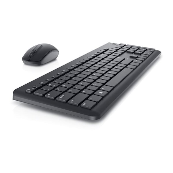Trådl tangentbord och mus - Dell - KM3322W - Svart - Franska (AZERTY) - Trådlös anslutning