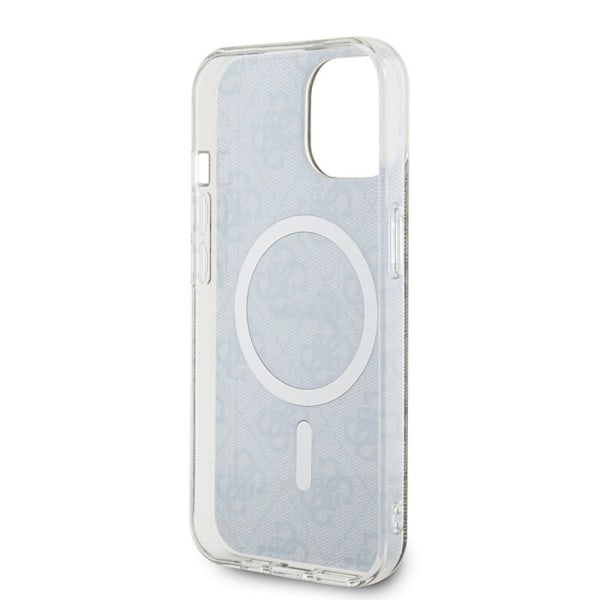 Coque pour iPhone 15 Plus - Guess IML 4G MagSafe (GUHMP15MH4STW) - Brun