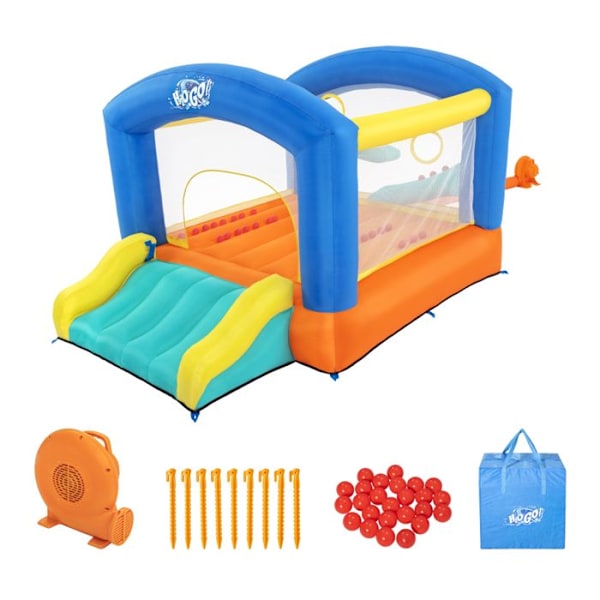 Leap & Play™ H2OGO!® uppblåsbart slott - BESTWAY - 289 x 213 x 173 cm - Max 3 användare - 25 bollar ingår