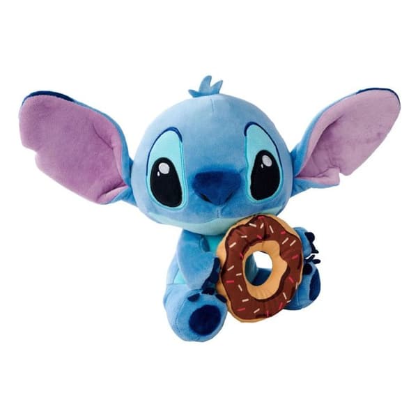 Simba - Lilo & Stitch - Plush Stitch med Donut 25 cm blå