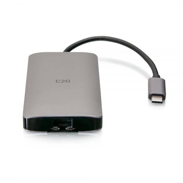 C2G 8-IN-1 MINI USB-C-DOCKINGSSTATION MED HDMI, 2 USB-A, ETHERNET,