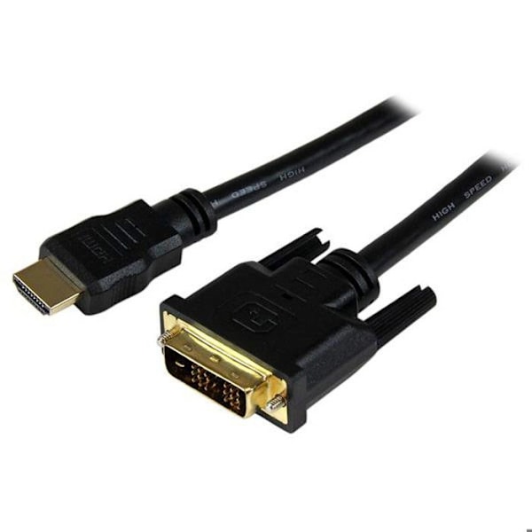 HDMI till DVI-D M/M adapterkabel 1,5 m - STARTECH - HDDVIMM150CM - Guldpläterad - Skärmad