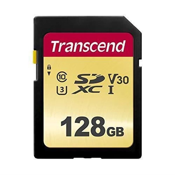 Transcend 128GB SDXC-SDHC 500S SD-kort - 128GB - "Easy Open"-förpackning TS128GSDC500S-E