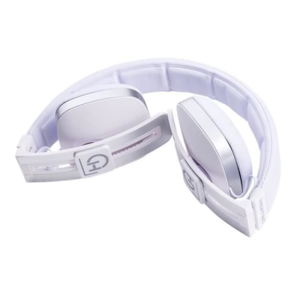 Hörlurar med mikrofon HIDITEC WAVE on-ear 3,5 mm jack vit