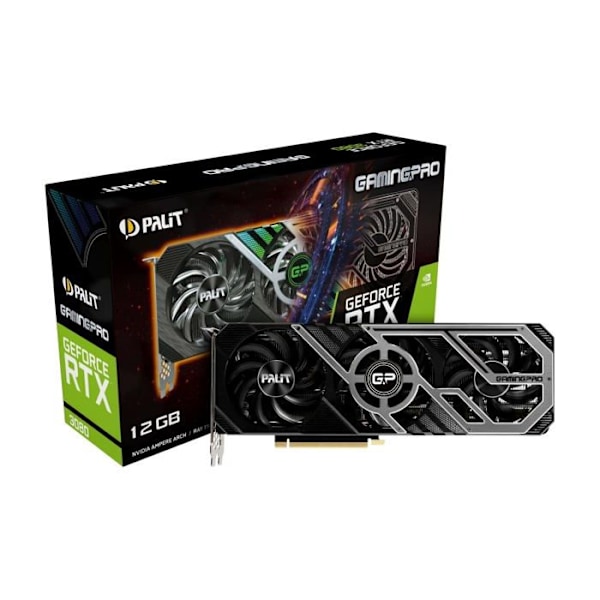 Palit GeForce RTX 3080 GamingPro 12GB GDDR6X grafikkort (NED3080019KB-132AA)