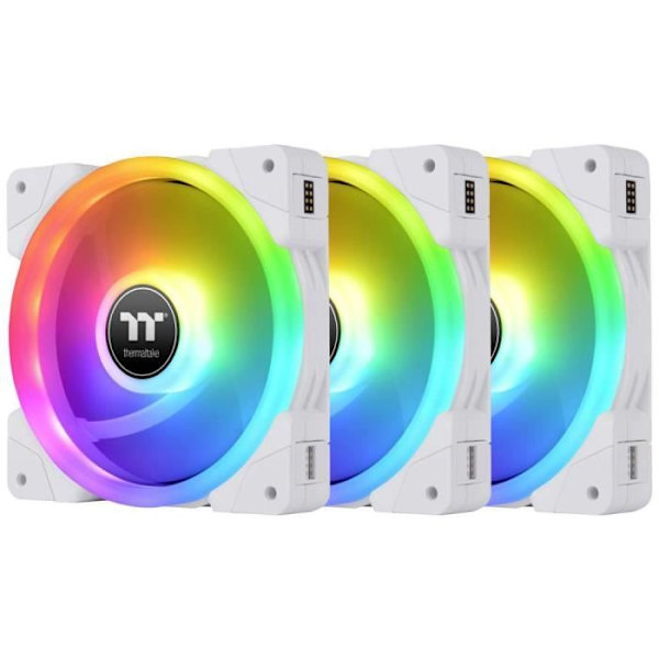 Fläkt för PC - Thermaltake - CL-F162-PL14SW-A - Vit - Transparent - RGB vit, transparent, RGB