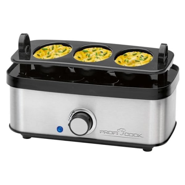 Äggkokare - Proficook - PC-EK1275 - Rostfritt stål - 8 ägg - Transparent lock Rostfritt stål