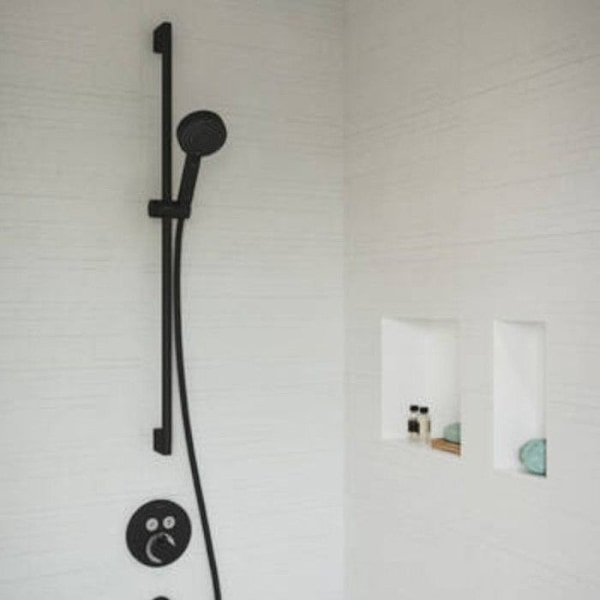 HANSGROHE Fasad DuschSelect S för inbyggd termostatblandare svart matt Matte svart