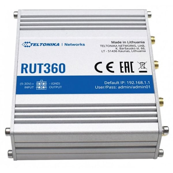 Teltonika Modem - Router - W125944290 - RUT360 LTE Cat6 Router