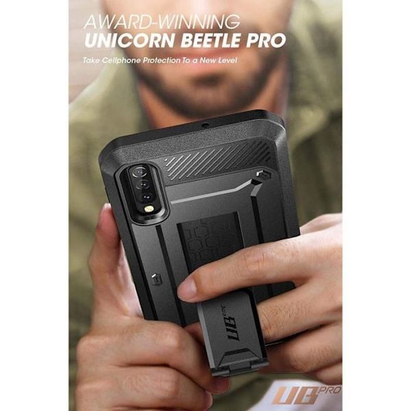 Skyddsfodral - Supcase - Samsung Galaxy A50 - 360° skydd - Integrerat stöd - Svart svart