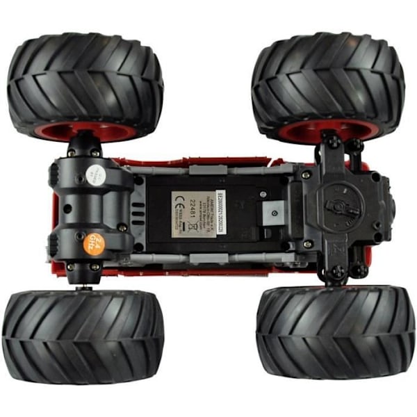 Amewi röd borstad 1:18 Auto RC Elektrisk Monstertruck Bakdrev RtR 2,4GHz