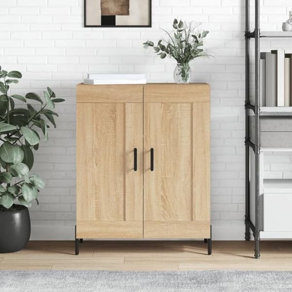 vidaXL Buffé eksonoma 69,5x34x90 cm ingenjörsträ 830207