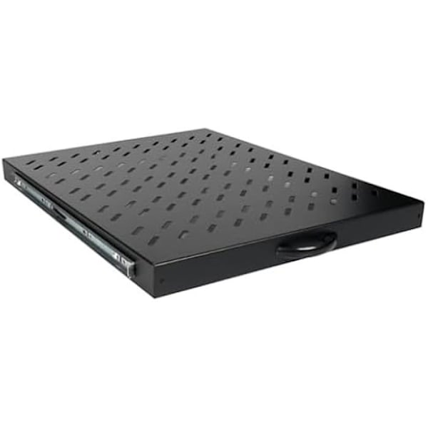 Utökningsbart bord 19" - EQUIP - 1U - 800 mm - Färg Svart