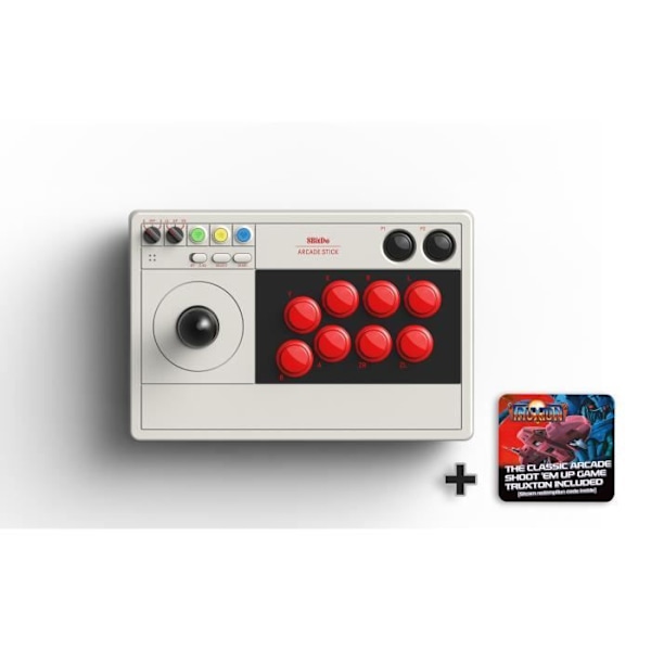 Stick Arcade 8Bitdo - TRUXTON - Kompatibel med Switch & PC - Bluetooth - 2.4Ghz - USB-C