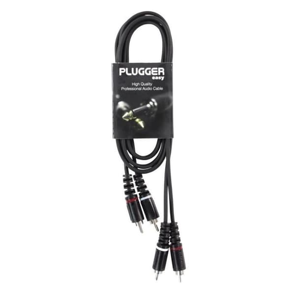 Plugger Kabel Rem RCA Hane - RCA Hane 1.50m Easy Kabel rem Svart