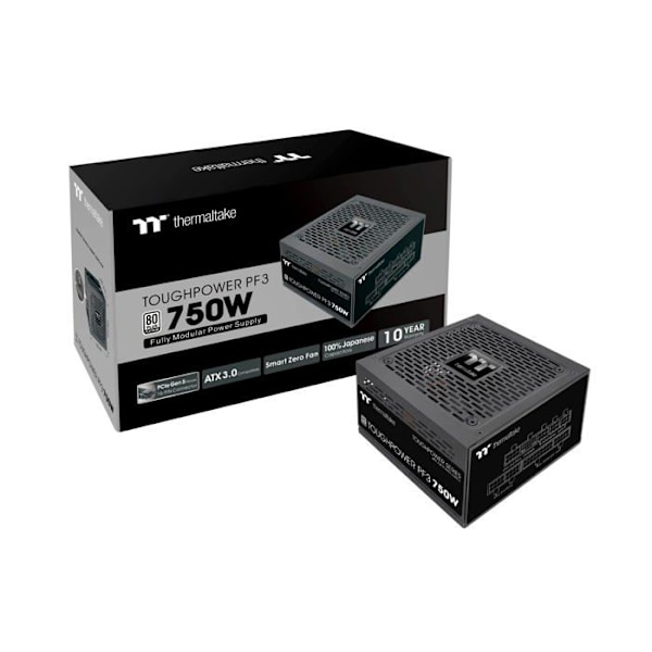 THERMALTAKE TOUGHPOWER PF3 0750W GEN 5 | ATX 3.0 | PCIE GEN 5 READY | Svart