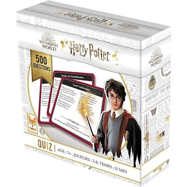 Brädspel - TOPI-SPEL - Harry Potter Quiz 540 - 540 frågor - 6 svårighetsgrader - 2 till 6 spelare Enfärgad