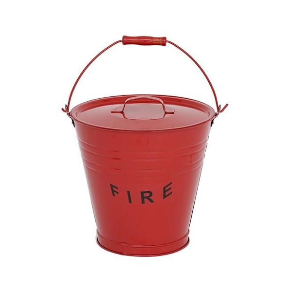 Firechief - MFB1 - Metal Fire Bucket, röd