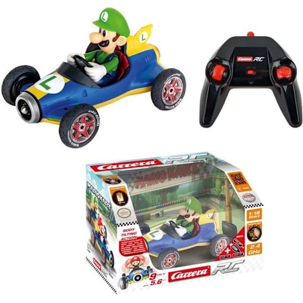 CARRERA-LEKSAKER - 2,4 GHz Mario Kart™ Mach 8, Luigi Flerfärgad