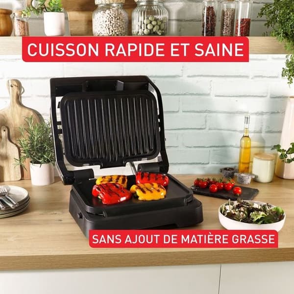 Tefal Intelligent OptiGrill & Plancha GC7758F0 Svart