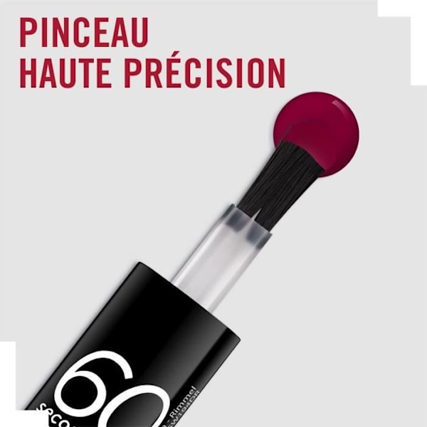 RIMMEL 60 Seconds Super Shine Nagellack - 320 Rapid Ruby Röd
