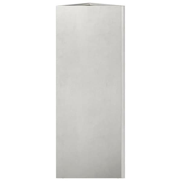 vidaXL Triangulär kruka 30x26x75 cm rostfritt stål 851151