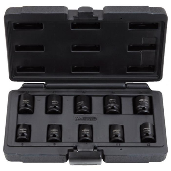 KS TOOLS 515.0950 Kort 12-punkts anslagshylsa, 10 st.