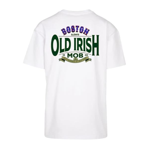 T-shirt oversize Mister Tee Old Irish Mob - vit Vit XL