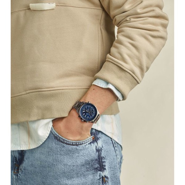 Klocka - CASIO - EDIFICE - Kvarts - Rostfritt stål - Grå Grå
