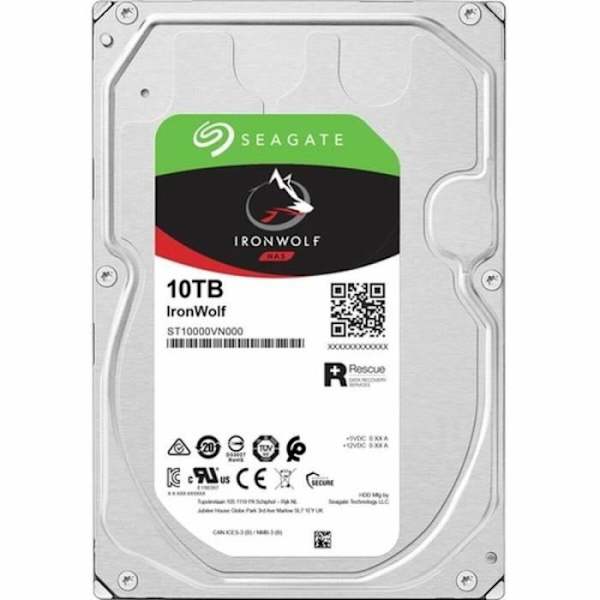Hårddisk - Seagate - IronWolf ST10000VN000 - 10 To - 7200 rpm - 3,5 tum