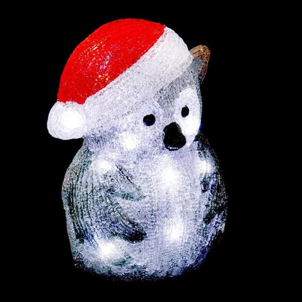 Ugglans ljus utomhus H24cm 20 LED + transformator Feeric lights & christmas Grå