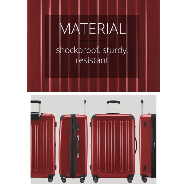 Hauptstadtkoffer-reg HAUPTSTADTKOFFER - Alex - Glossy Red hard shell resväska, TSA, 75 cm, 119 liter