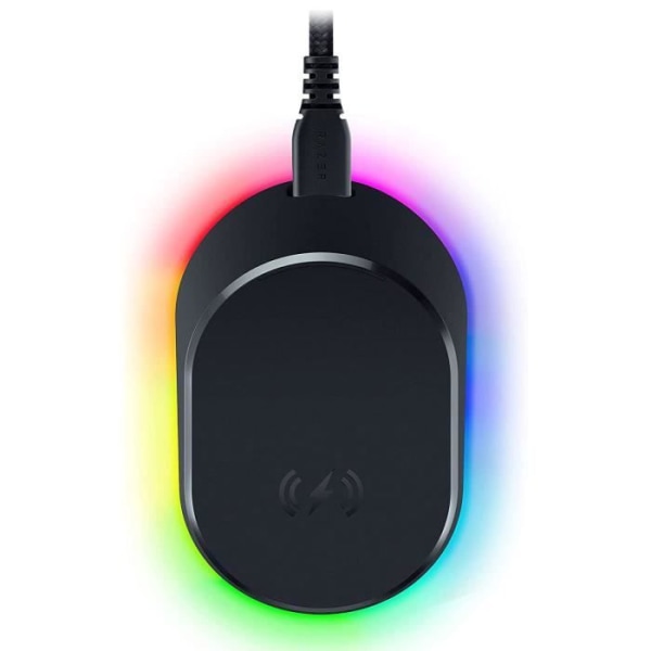 Razer Mouse Dock Pro + trådlös laddningspuck - Magnetisk laddningsdocka med Razer Chroma RGB-bakgrundsbelysning för Ra-mus