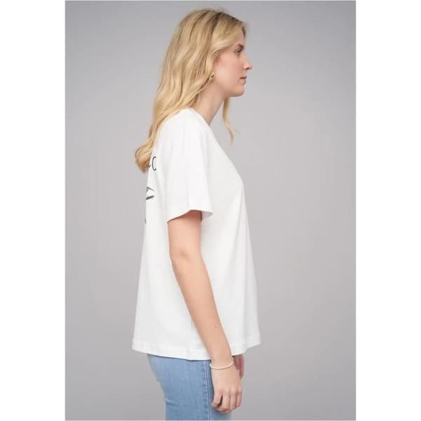 T-shirt dam Cloud5ive 77 Limoncello - vit vit M
