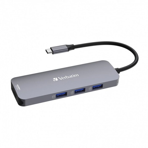 USB-C-hubb - Verbatim - CMH-08 - 2x HDMI - 3x USB-A - 1x USB-C