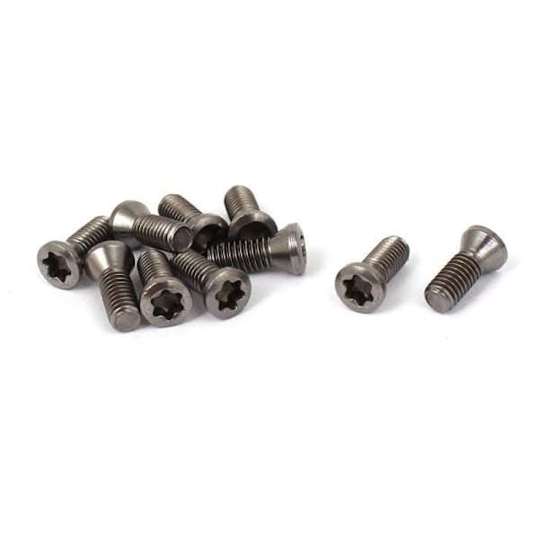 SOURCING KARTA skruv M3,5 x 10mm Torx metall försänkt skruv Silver 10st