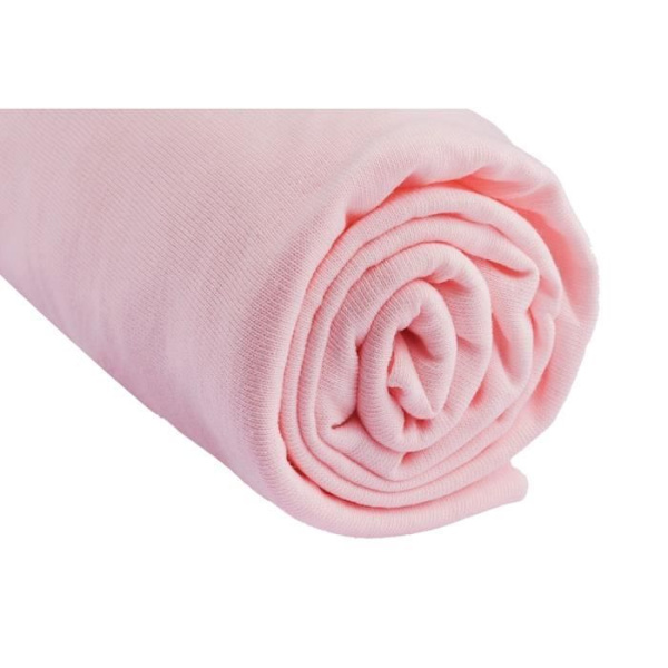 Set med 3 st bomullslakan 40x80/90 - EASY DORT - grå vit rosa - stretchjersey - Oekotex certifierad Grå, vit, rosa