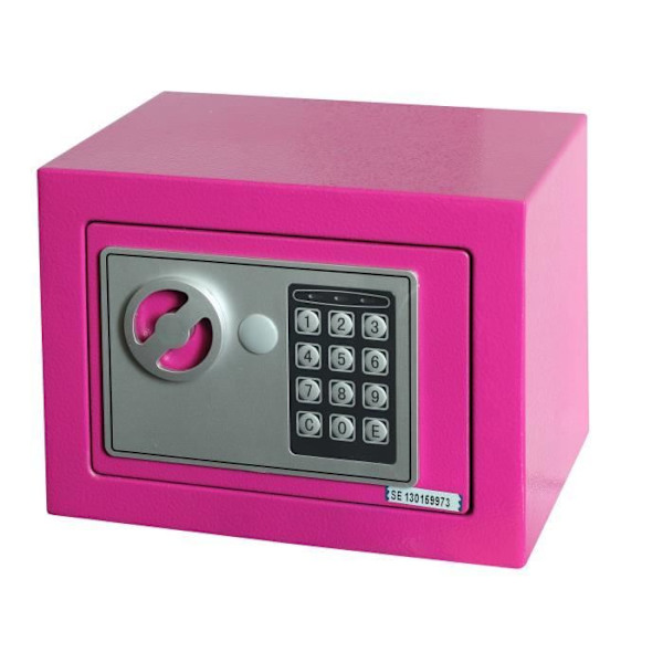 Säkert Elektroniskt lås Ext 170 x 230 x 170mm Cap. 5l rosa