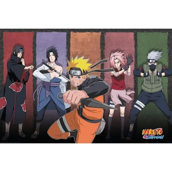 NARUTO - Naruto & allierade - Affisch 91x61cm