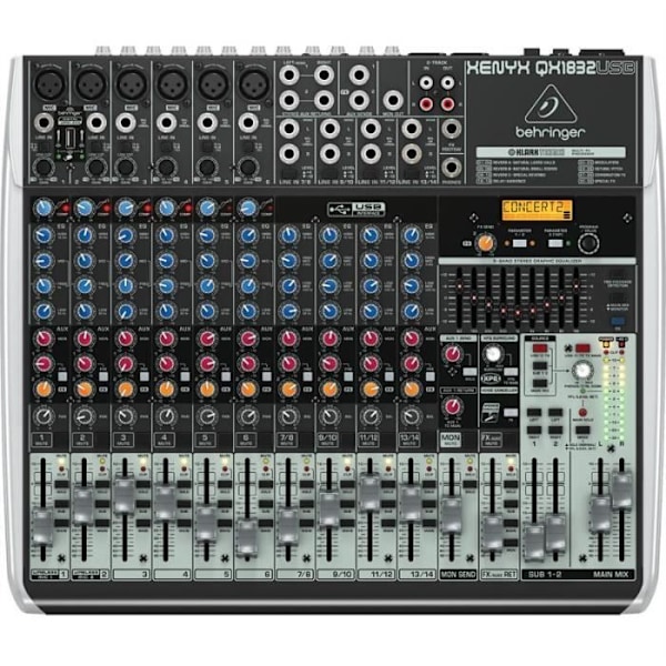 Behringer XENYX 1832 mixer - 18 kanaler - Silver