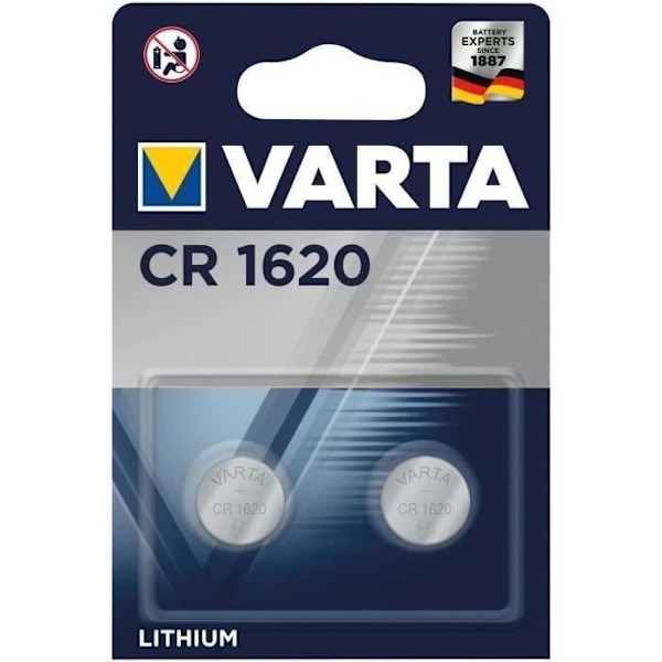 VARTA - Elektroniskt litiumbatteri CR 1620 3V x2