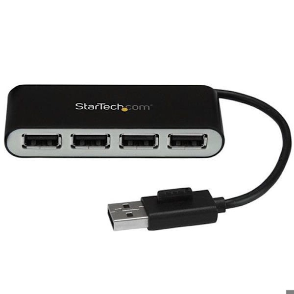 USB 2.0-hubb - STARTECH.COM - ST4200MINI2 - 4 portar - Integrerad kabel - Kompakt och lätt
